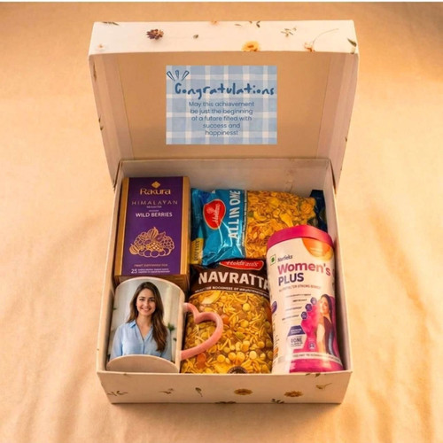 Thoughtful Celebration Hamper with Snacks & Custom Printed Mug