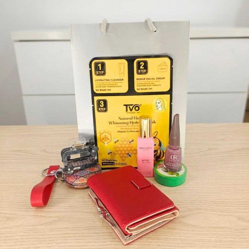 Elegant Women’s Gift Hamper – Wallet, Perfume, Skincare & Accessories Set SK-2735