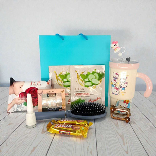 Ultimate Beauty & Chocolate Delight Gift Combo Set with Hello Kitty Tumbler SK-2750