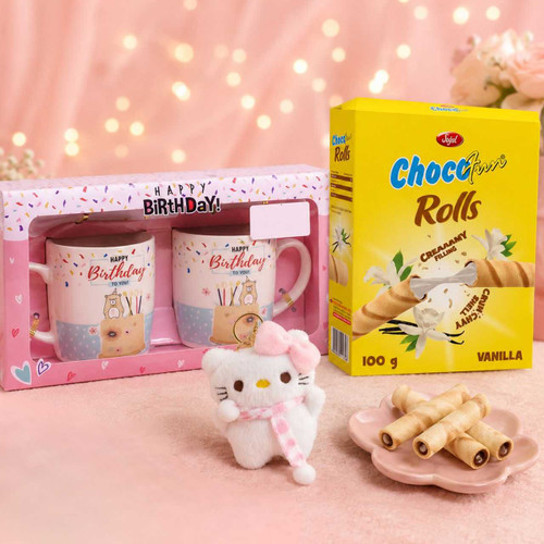 Birthday Special Gift Set with Hello Kitty Keychain & Mug SK-2871