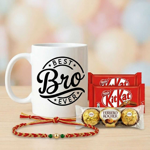 Best Bro Rakhi Chocolate Surprise Combo Set DKG-814