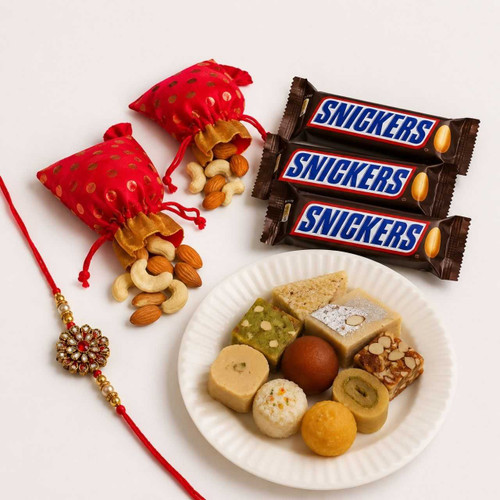 Sweet & Chocolate Rakhi Celebration Gift Set DKG-826