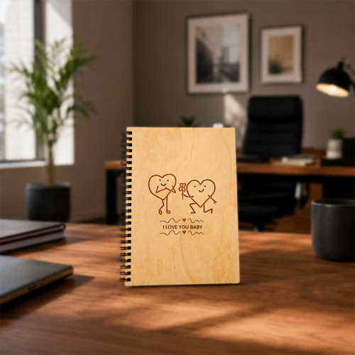 I Love You Baby Printed Spiral Diary DKG-832