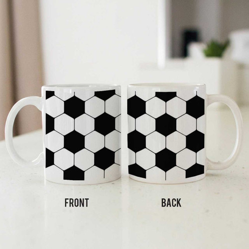 Soccer Ball Print Ceramic Mug DKG-844