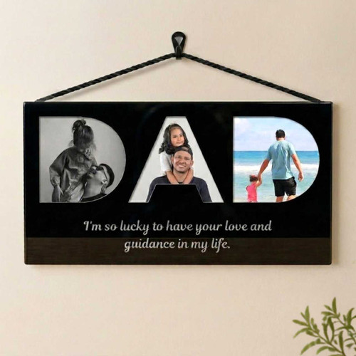 Personalized DAD Acrylic Photo Cutout Wall Hanging Gift for Father’s Day SK-2906
