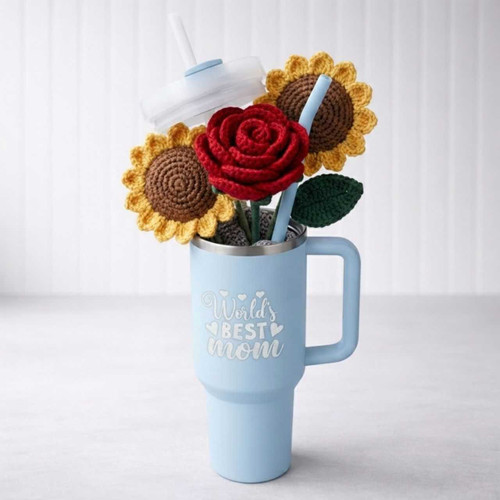 Handcrafted Flower & Mug Set For Mom DKG-871