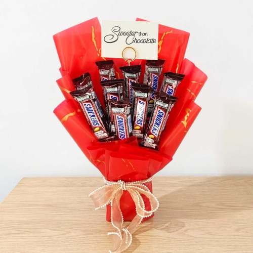 Chocolate Bouquet Gift Set with Card Holder Stand SK-3001