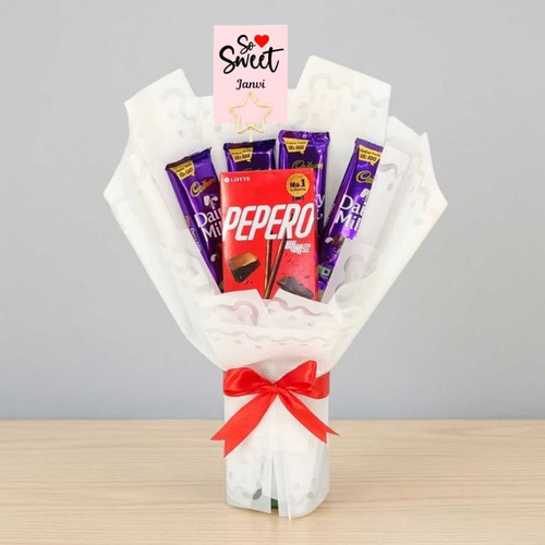 So Sweet Custom Name Chocolate Bouquet DKG-883