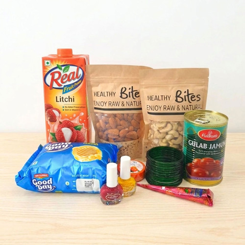 Shrawan Accessories with Sweets & Snacks