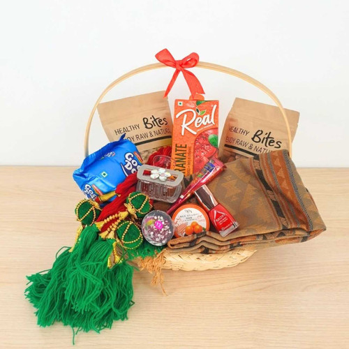 Accessories, Shawl & Snacks Gift Basket JNK-7313