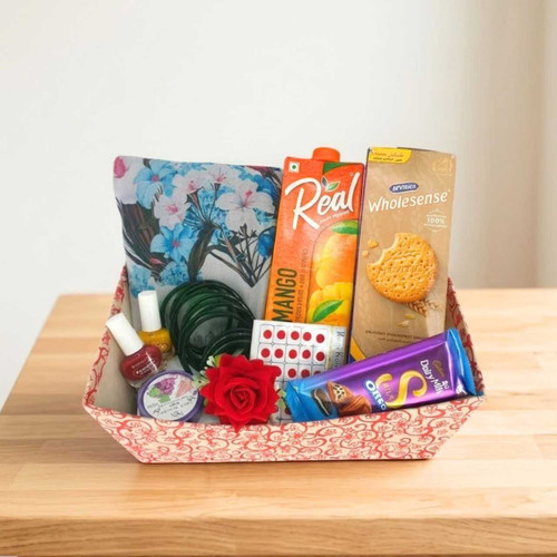 Beauty, Snacks & Traditional Treasures Hamper DKG-899