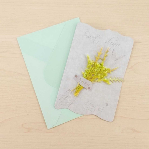 Handwritten Message Greeting Card with Envelope – Green GC-5742