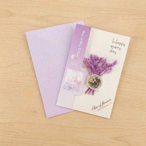 Handwritten Happy Every Day Greeting Card – Lavender GC-5739