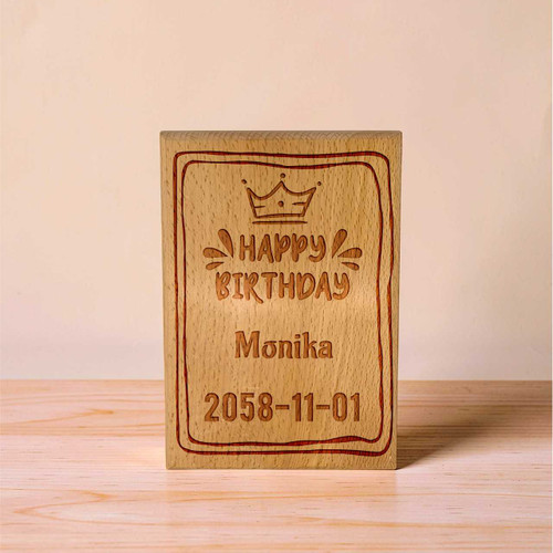 Personalized Wooden Birthday Plaque SK-3044
