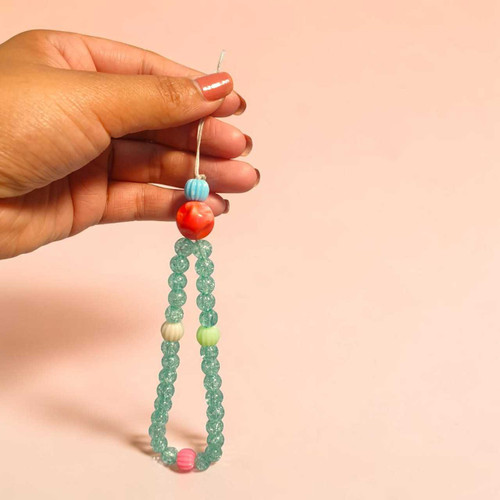 Handmade Multicolor Beaded Phone Charm Strap MKH-12