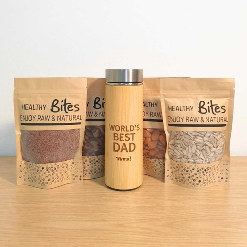 Healthy Snack & Personalized Dad Gift Set DKG-939