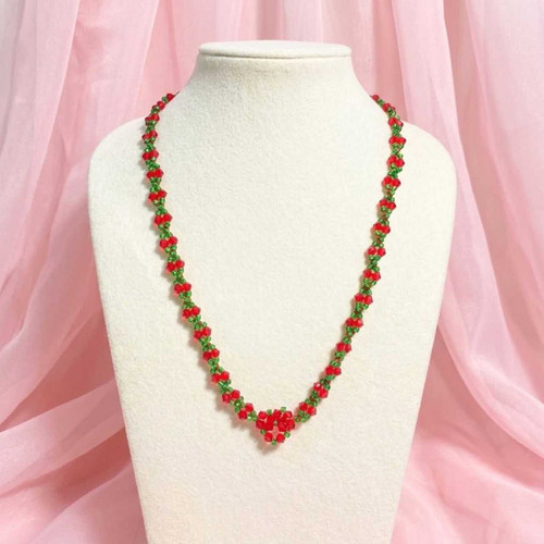 Mangalsutra-Inspired Heart Design Beaded Mala Pote-118