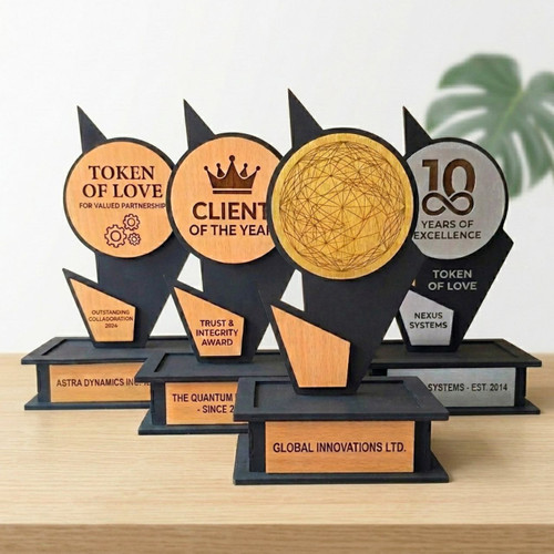 Customizable Excellence Corporate Award Trophy