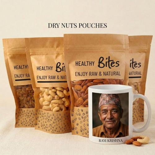 Dry Nuts with Personalized Dad Mug