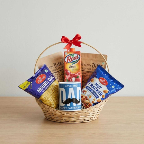 Premium Dad Gift Basket with Snacks & Mug SK-3142