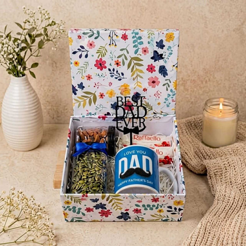 Best Dad Ever Father’s Day Gift Box With Sweets & Nuts SK-3145
