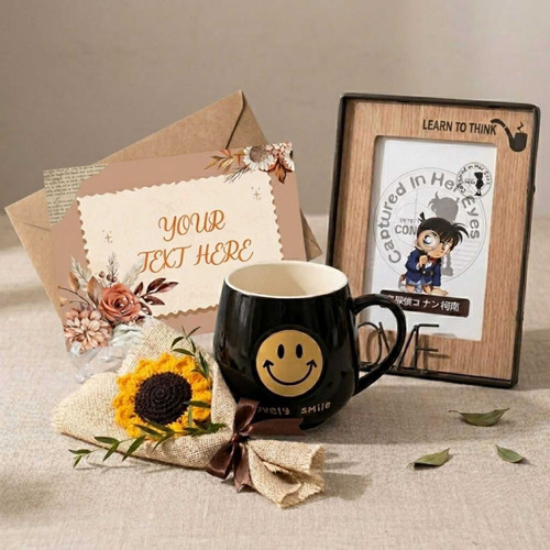 Personalized Love & Smile Gift Hamper With Greeting Card SK-3197