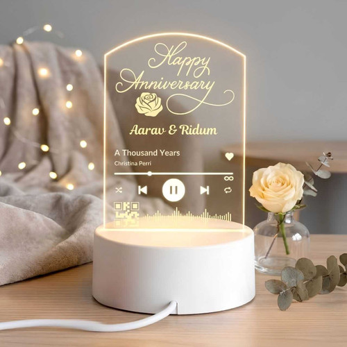 Personalized Anniversary Music LED Acrylic Frame SK-3244