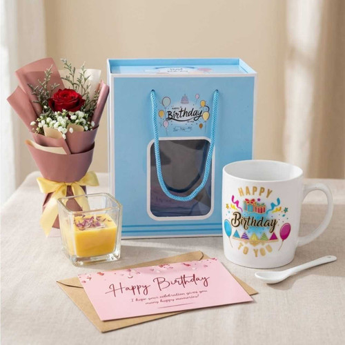 Birthday Rose & Mug Celebration Gift Set SK-3286