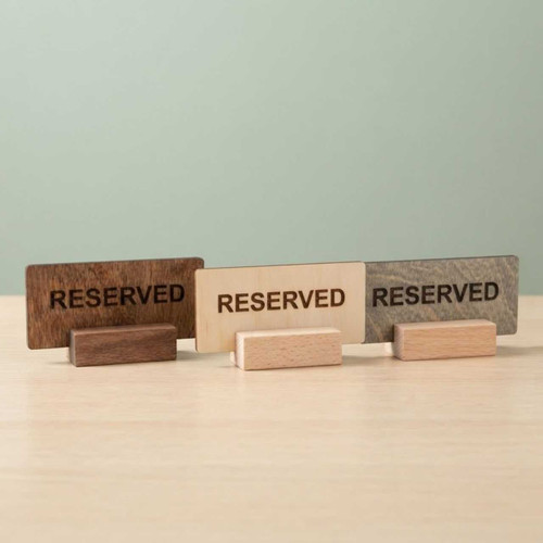 Custom Wooden Reserved Table Sign DKG-1171