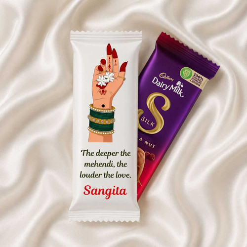 Custom Chocolate Wrapper with Dairy Milk Silk Fruit & Nut DKG-1200