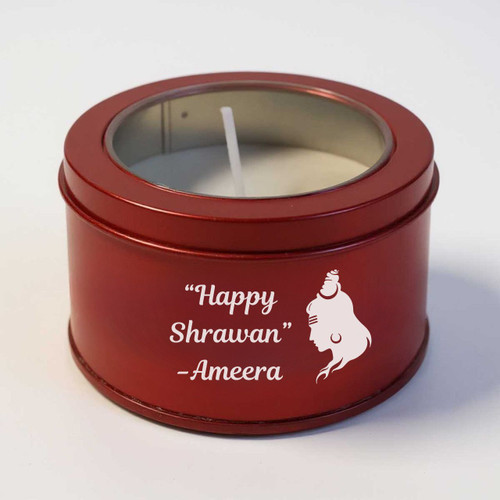 Shrawan Special Name Printed Scented Candle Gift SPM-805