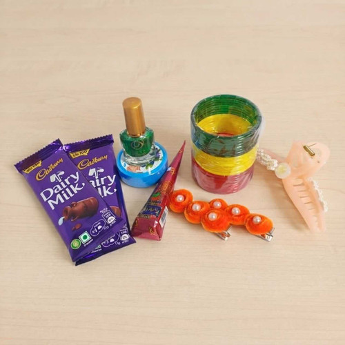 Beauty Accessories, Bangles & Chocolate Gift