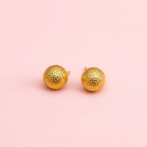 Classic Gold Sphere Earrings