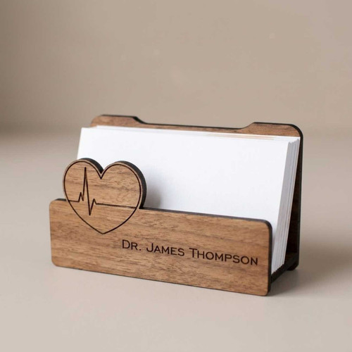 Custom Name-Engraved Professional Business Card Stand SPM-813