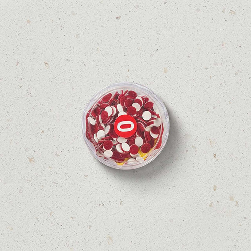 Maroon Velvet Round Bindi B-11