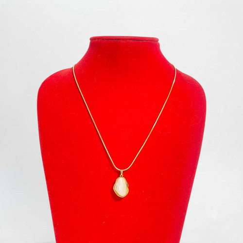 Elegant Organic Teardrop Pendant Necklace JL-129-B