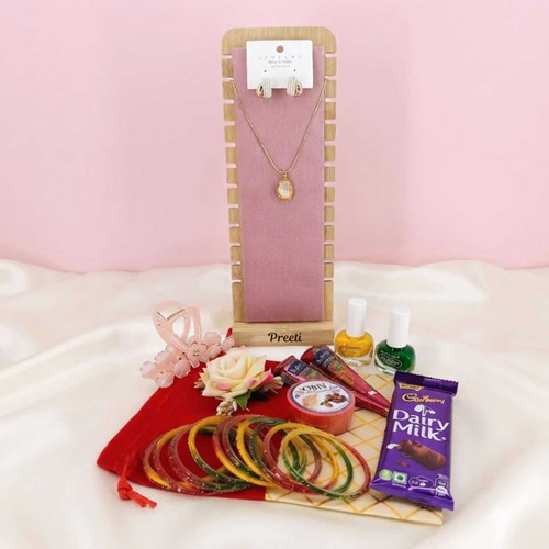 Personalized Shrawan Essentials & Jewelry Keepsake Set SPM-841