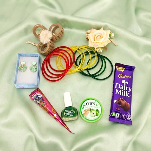 Mixed Bangles, Chocolate & Hair Accessories Gift Set DKG-1324