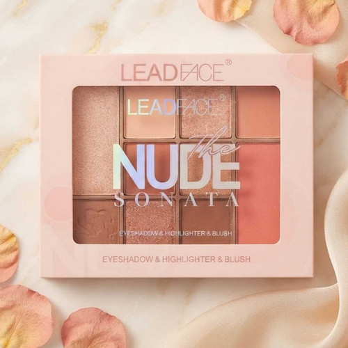 3-in-1 Eyeshadow, Highlighter & Blush Palette 6933495813463Nude
