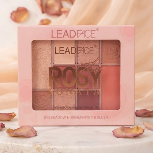 Rosy Eyeshadow, Highlighter & Blush  Palette