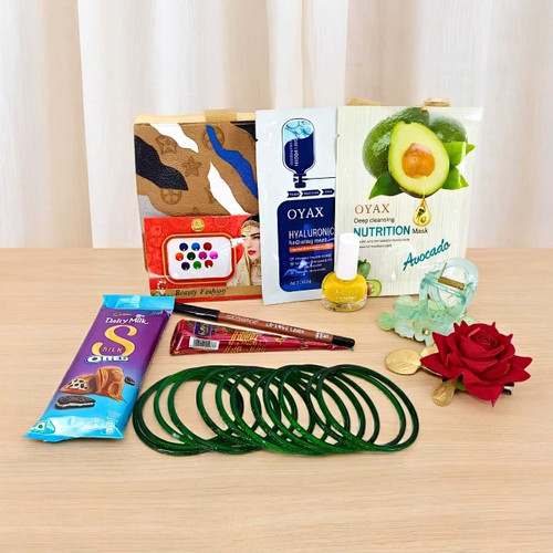 Green Chura & Beauty Accessories Gift Purse SPM-864