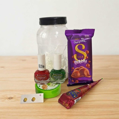 Silk Bubbly & Earrings Gift Set DKG-1389