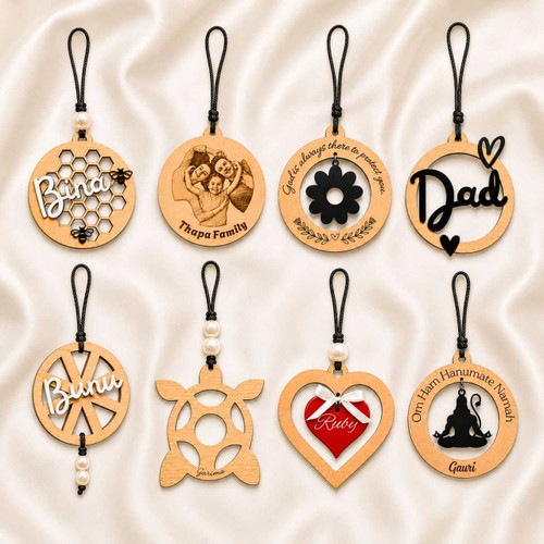 Customizable Wooden Key Charms DKG-1396
