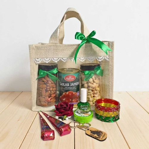 Dry Nuts, Gulab Jamun& Chura Gift Set DKG-1399