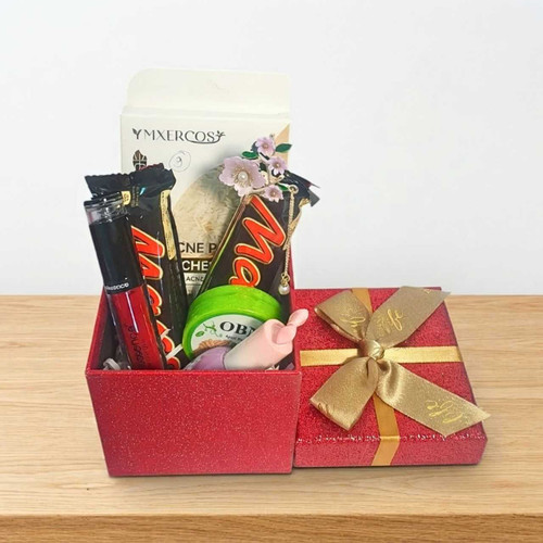 Beauty & Chocolate Gift Hamper with Lipstick and Face Mask JNK-7614