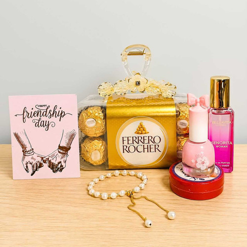 Adjustable Bracelet, Perfume & Chocolate Gift Set DKG-1470