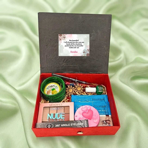 Eye Mask, Bangles & Wooden Earings Gift Set DKG-1498