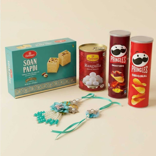 Bhaiya & Bhabhi Rahi Gift Combo with Snacks & Sweets JNK-7695