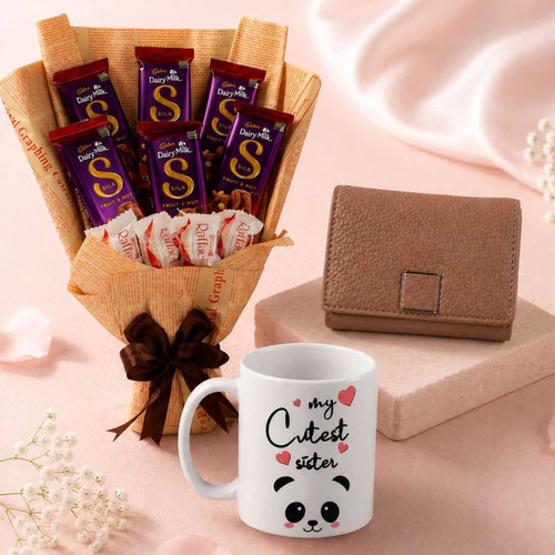 Chocolates, Wallet & Mug Gift Set DKG-1603