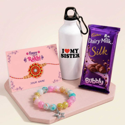 Personalized Rakhi Return Gift for Sister SK-3378
